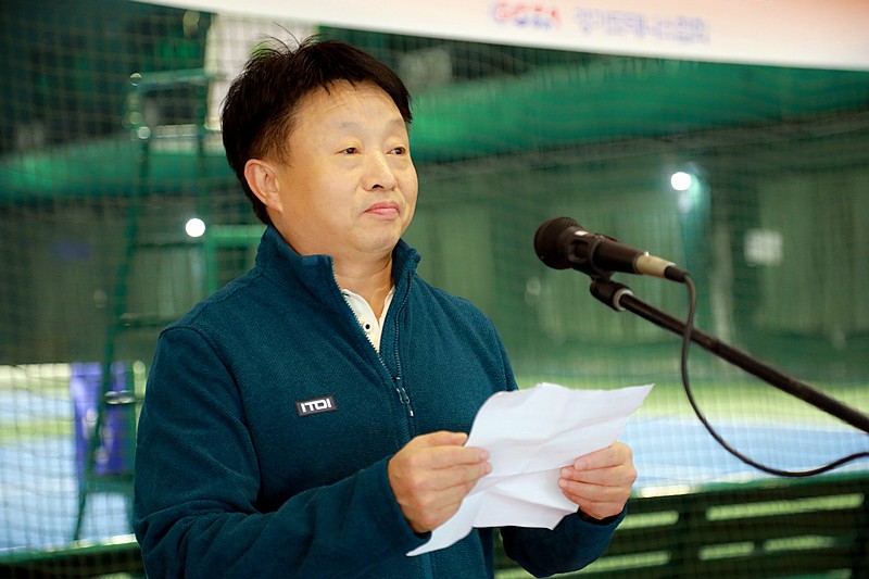 2018中韩群众体育网球交流赛开拍 熊良虎致辞 2018中韩群众体育网球交流赛开拍 熊良虎致辞