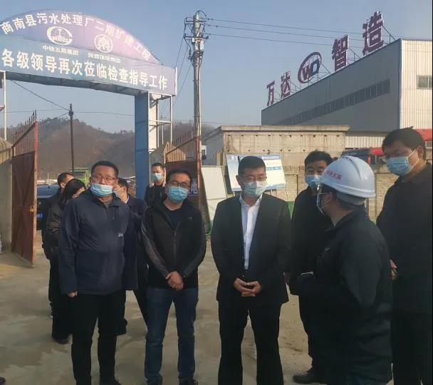 商南县委书记徐江博到水情形公司商南县污水处置惩罚厂调研 商南县委书记徐江博到水情形公司商南县污水处置惩罚厂调研
